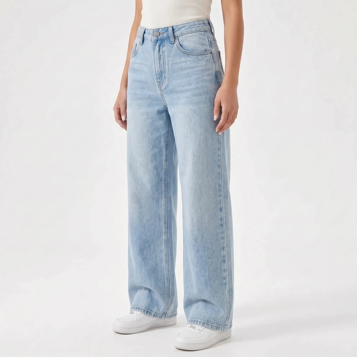 High-Waisted Wijde Dames Jeans -  May