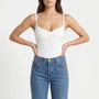 High Cut Sleeveless Bodysuit - Joyce