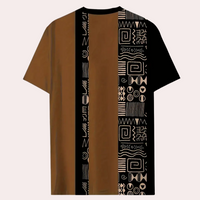 Casual T-Shirt with Color Blocks for Men - Milo