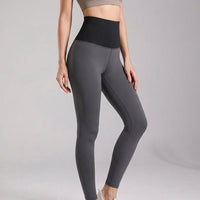 Hochtaillierte Sportleggings Mit Stützbund - Vivian