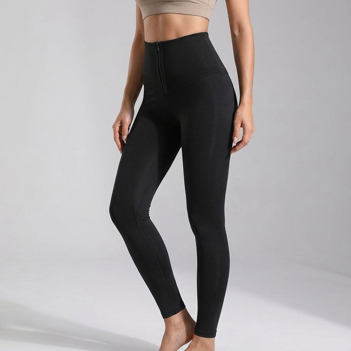 Hochtaillierte Sportleggings Mit Stützbund - Vivian