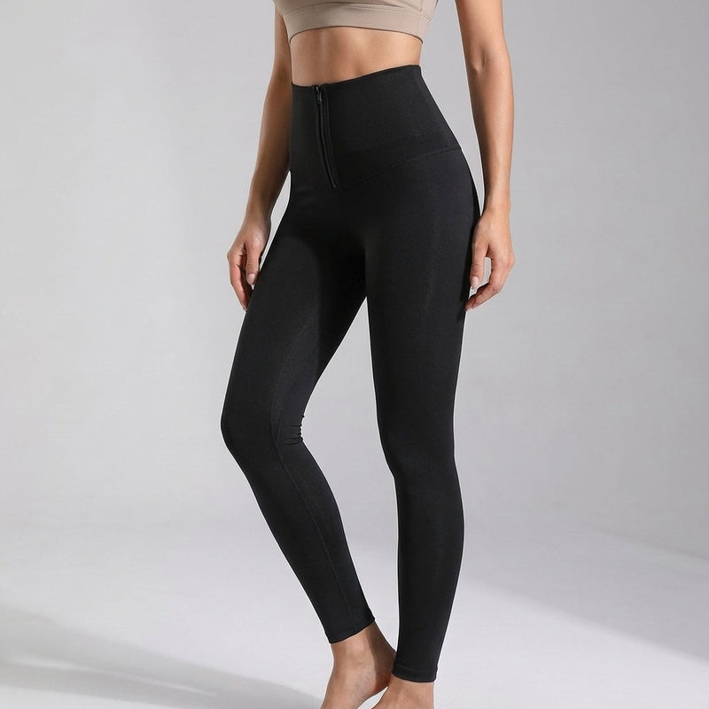 Hochtaillierte Sportleggings Mit Stützbund - Vivian