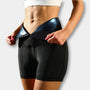 Hohe Taille Sauna-Schwitzhose mit Taillentrainer - SweatSculpt