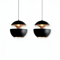 AppleGlow Pendant Light - Artistic E27 Fixture in Black & White 20