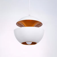 AppleGlow Pendant Light - Artistic E27 Fixture in Black & White 16