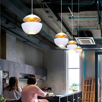 AppleGlow Pendant Light - Artistic E27 Fixture in Black & White 5