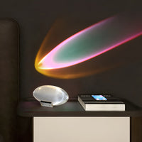 Prismatische Projektorlampe mit LED – Lunara