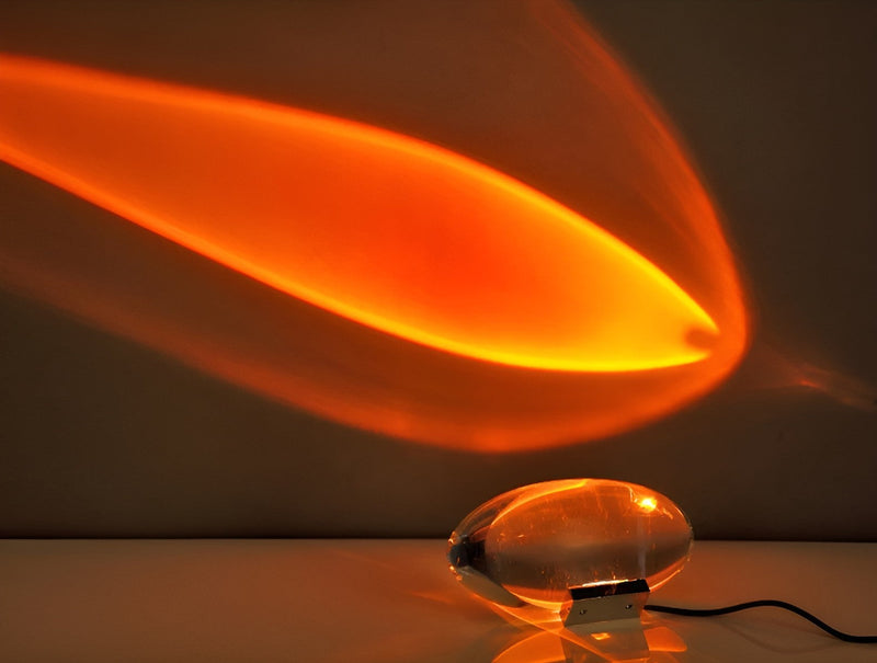 Prismatische Projektorlampe mit LED – Lunara