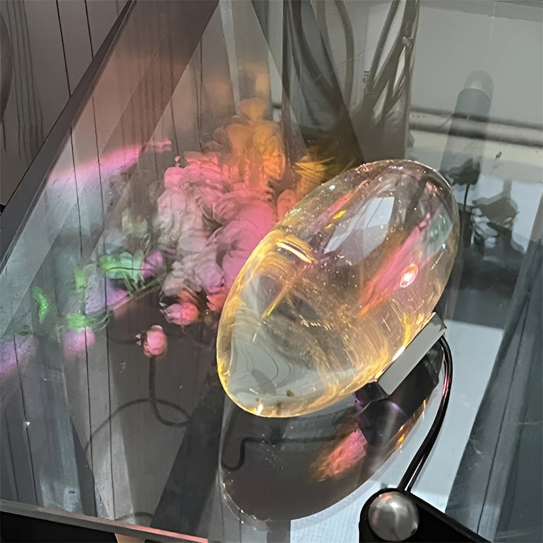 Prismatische Projektorlampe mit LED – Lunara