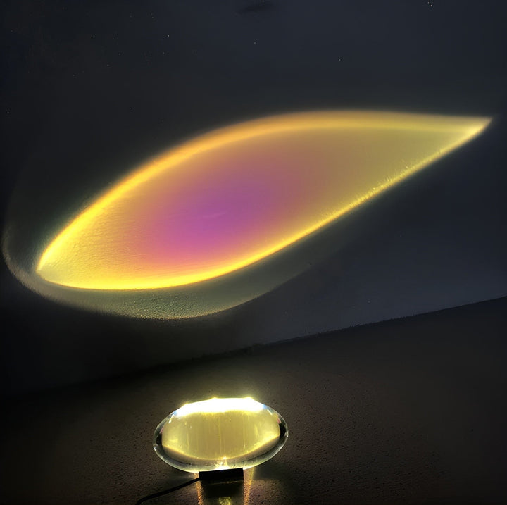 Prismatische Projektorlampe mit LED – Lunara