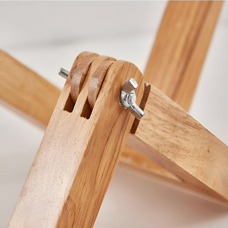 Flexible Roboter Schreibtischlampe aus Massivholz – LumoBot