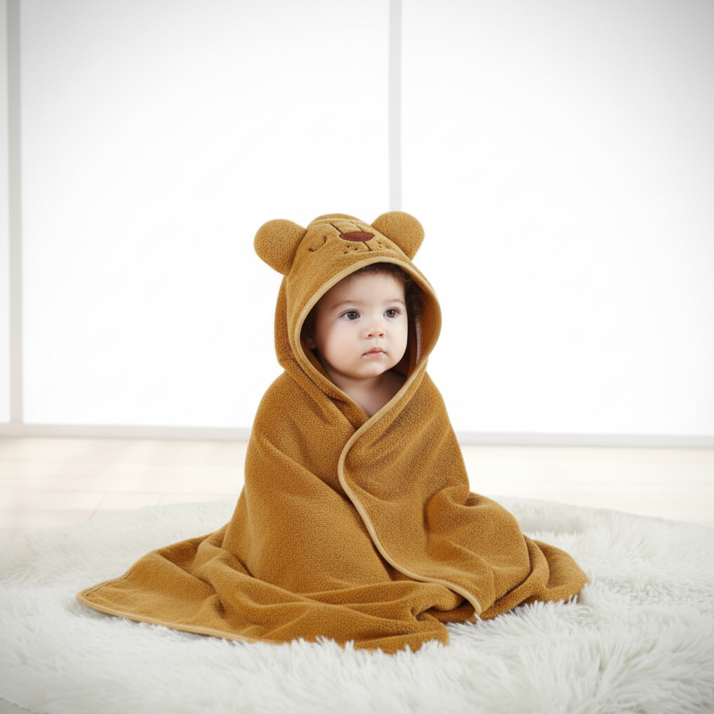 Kapuzen-Babyhandtuch - FluffyTowel