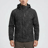 Hooded Full-Zip Windbreaker Shell Jacket -  Stormvel