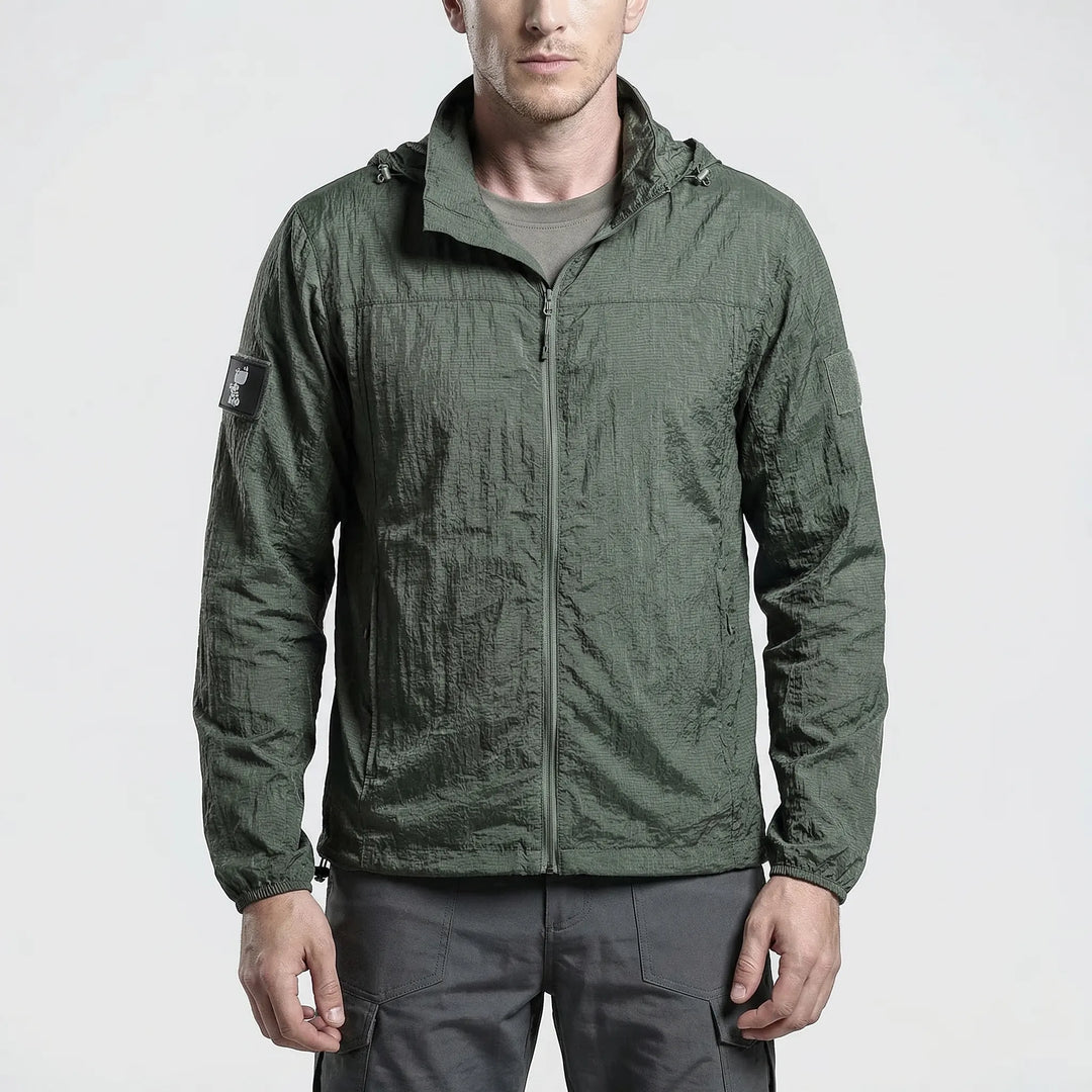Hooded Lightweight Tactical Windbreaker -  Velorak