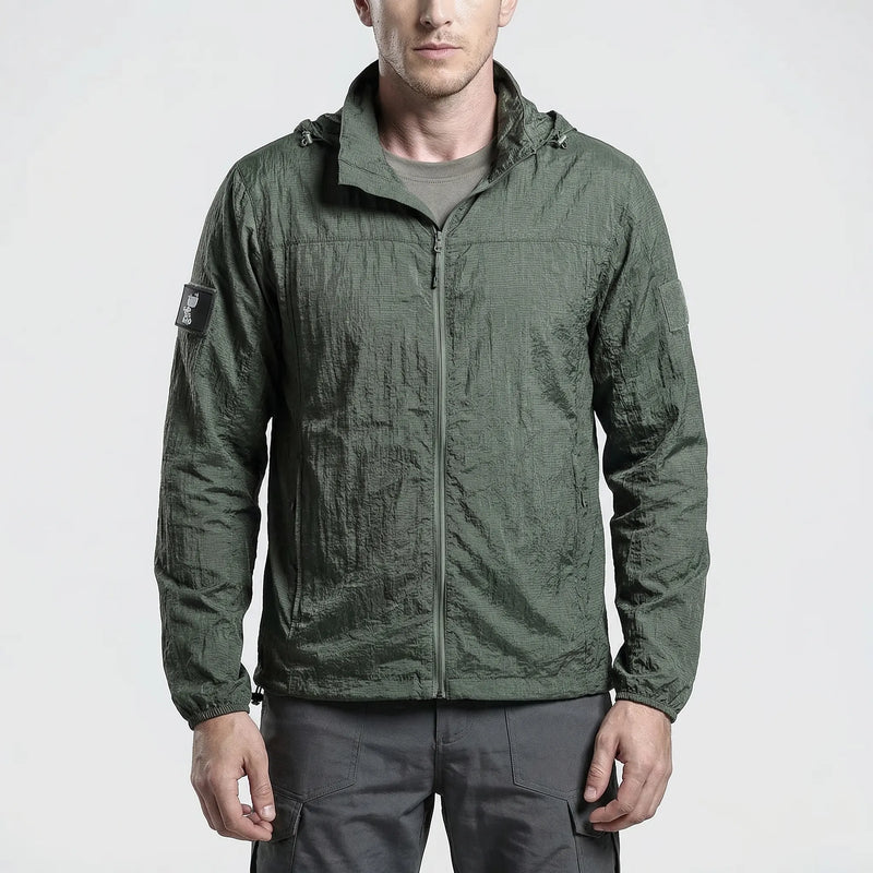 Hooded Lightweight Tactical Windbreaker -  Velorak