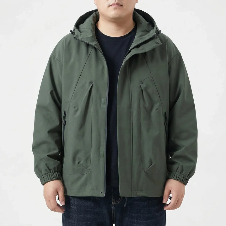 Hooded Oversized Windbreaker Jacket - Adrian