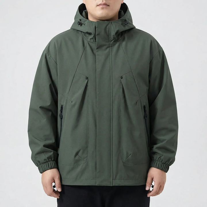 Hooded Oversized Windbreaker Jacket - Adrian