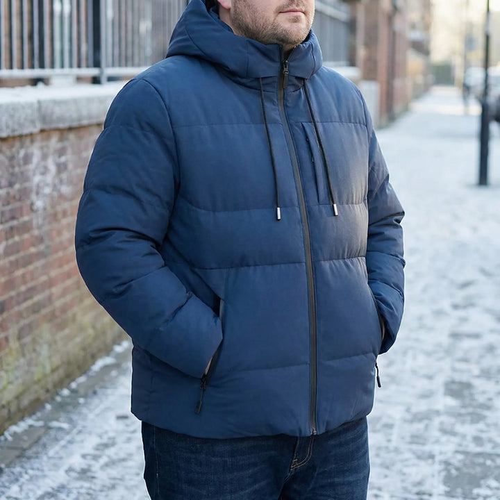Hooded Padded Puffer Jacket For Men - Gustavo