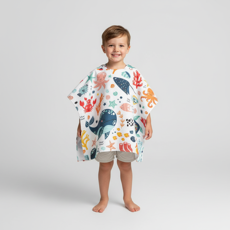 Hooded Poncho Handtuch - WaveFriend