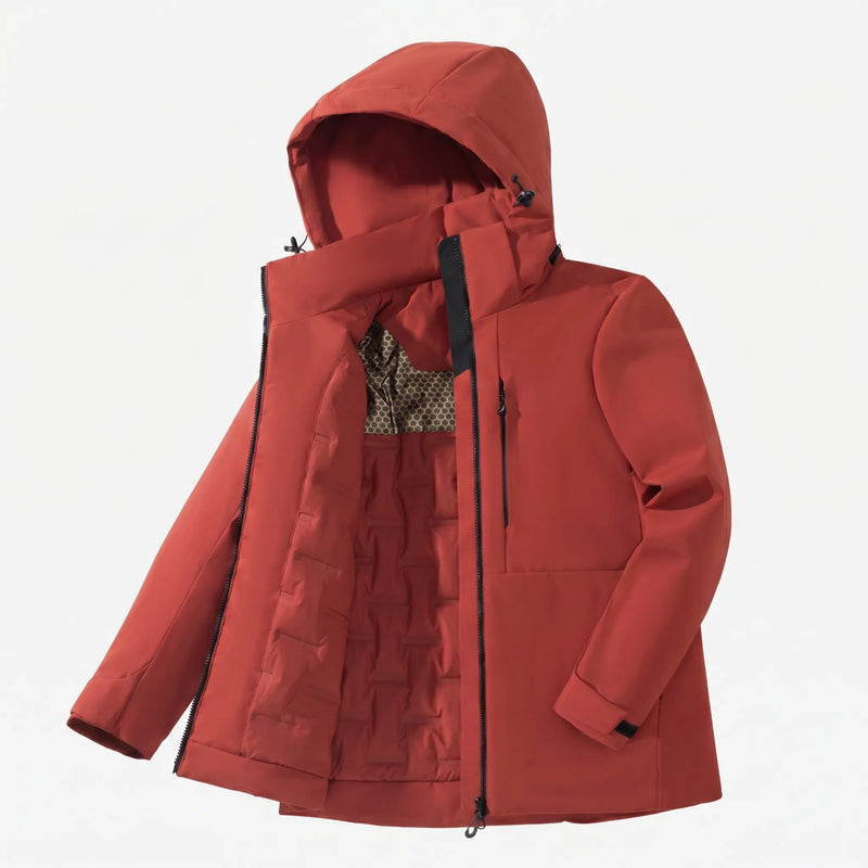 Hooded Thermal Windbreaker Jacket -  Wyndrix