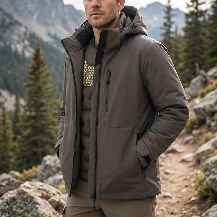 Hooded Thermal Windbreaker Jacket -  Wyndrix