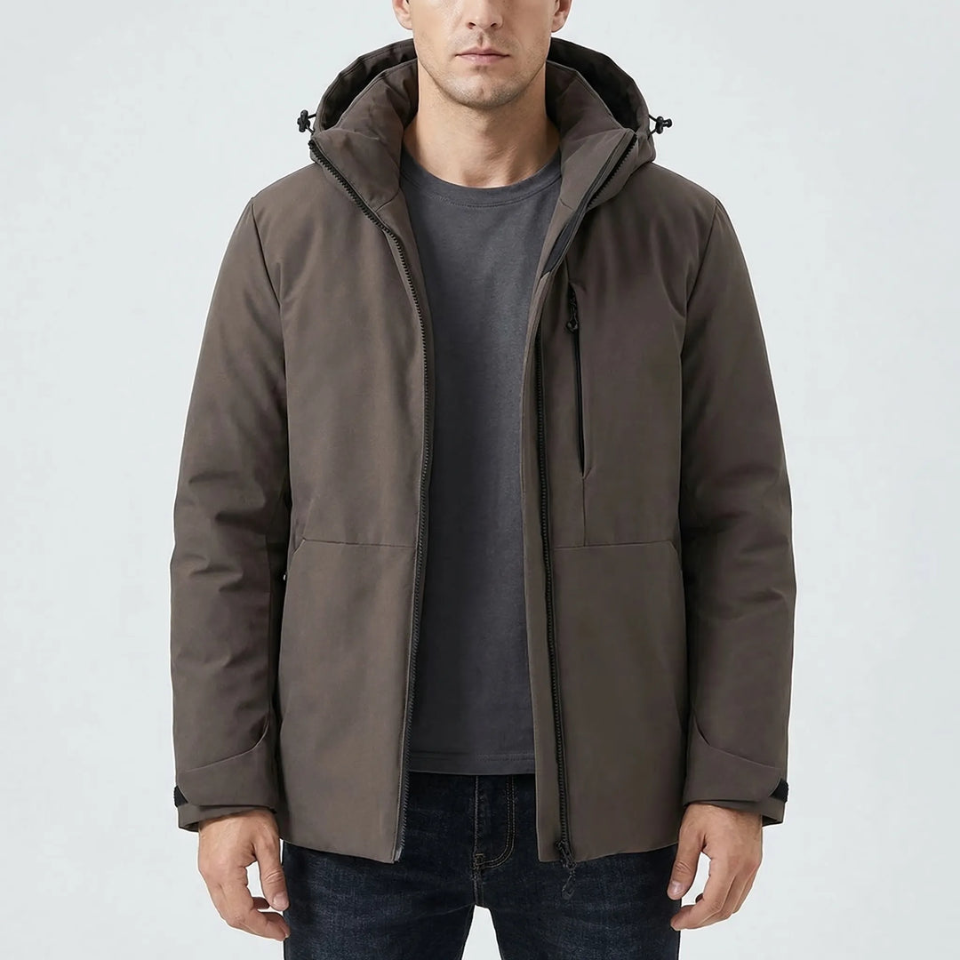 Hooded Thermal Windbreaker Jacket -  Wyndrix