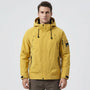 Hooded Zip-Up Softshell Windbreaker -  Ridgorn