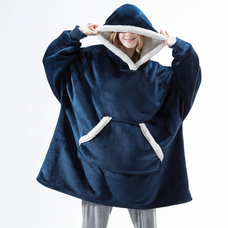 Hoodie Und Decke Kombiniert - SnuggleBlanket