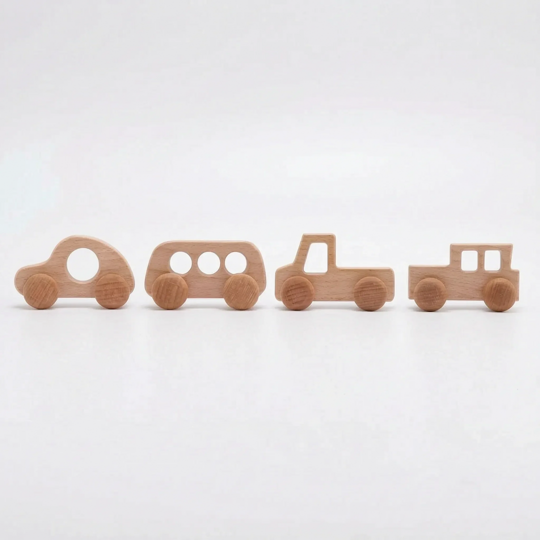 Houten Speelgoedauto Set - RolliRides
