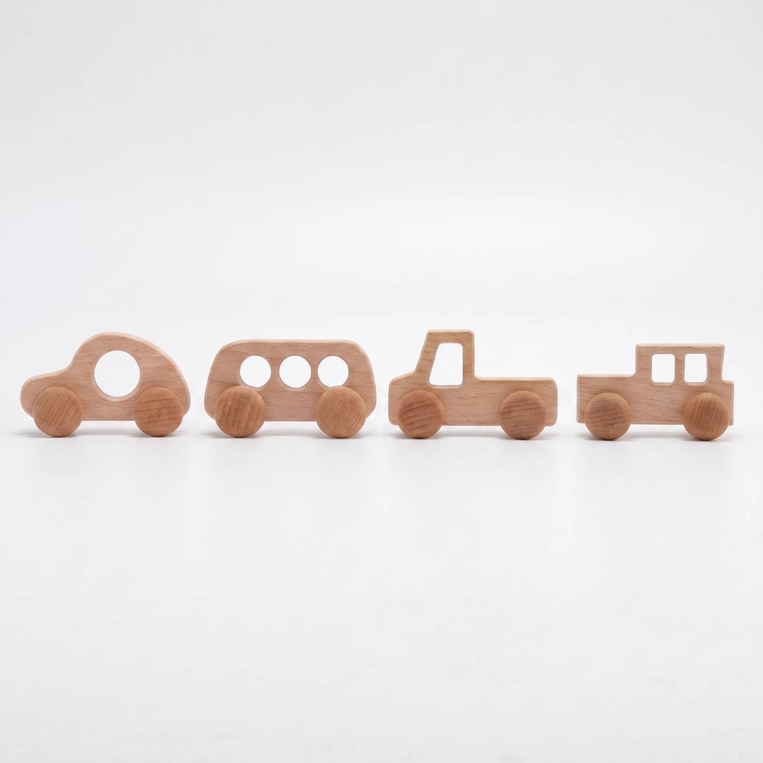 Houten Speelgoedauto Set - RolliRides
