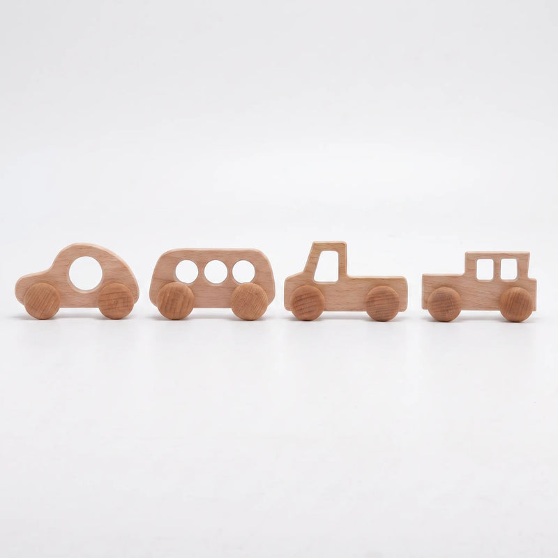 Houten Speelgoedauto Set - RolliRides
