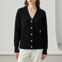 Hüftlanger Cardigan Mit Knopfleiste - Frida