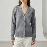Hüftlanger Cardigan Mit Knopfleiste - Frida