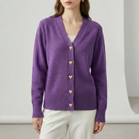 Hüftlanger Cardigan Mit Knopfleiste - Frida
