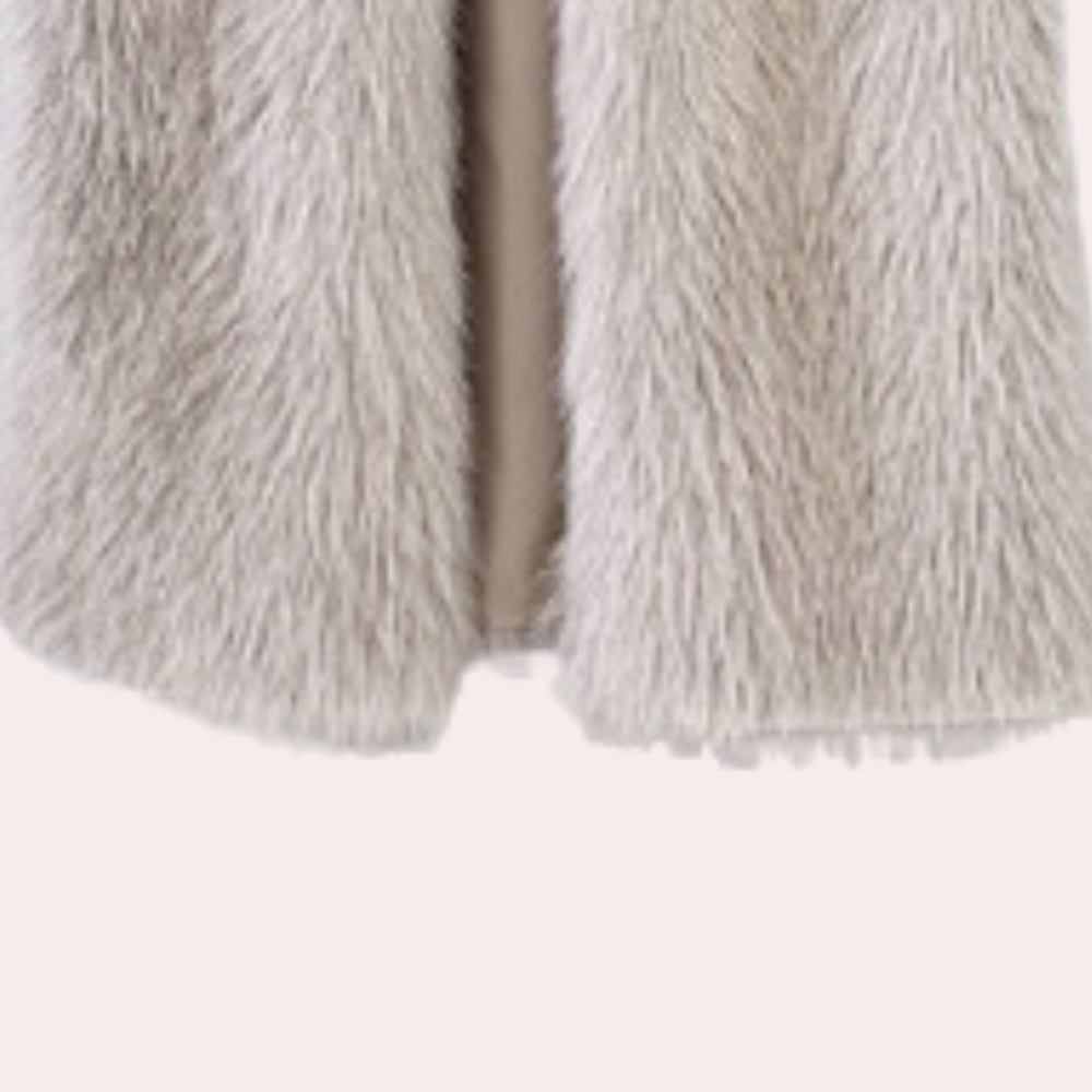 Gariela - Bequemer langer Teddy-Mantel