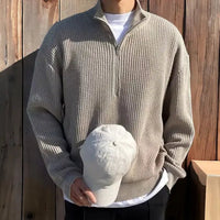 Klassischer Herren-Sweater mit halbem Reißverschluss - Arthur