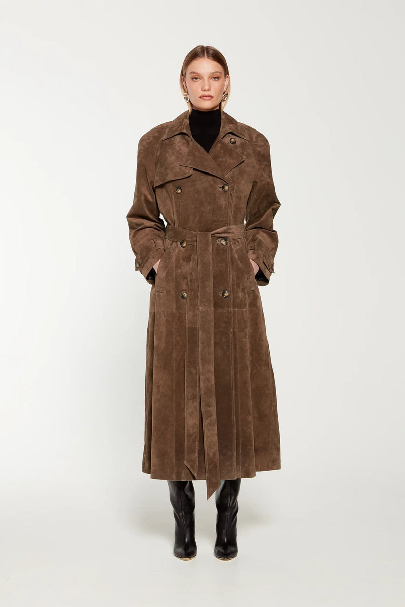 Wintermantel aus Kunstwildleder für Damen - Sorina