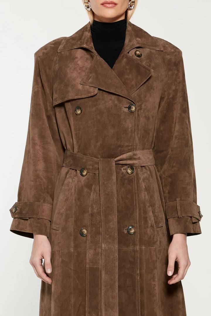 Wintermantel aus Kunstwildleder für Damen - Sorina