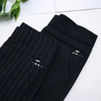 Gerade Damenhose mit elastischem hohem Bund - Sophia