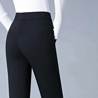Gerade Damenhose mit elastischem hohem Bund - Sophia