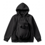 Cozy Fleece Baby-Wearing Hoodie with Front Pouch 3