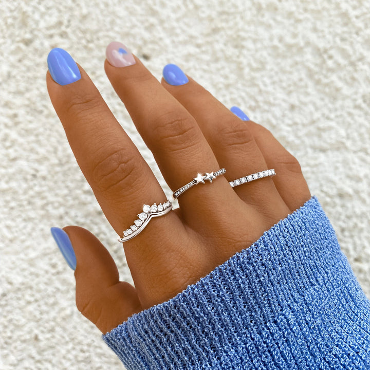 Zirkonia Kroonring - Allegra