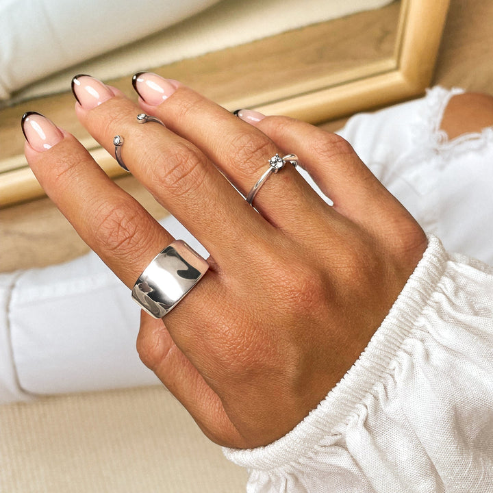 Solitaire Zirkonia-Ring - Elena