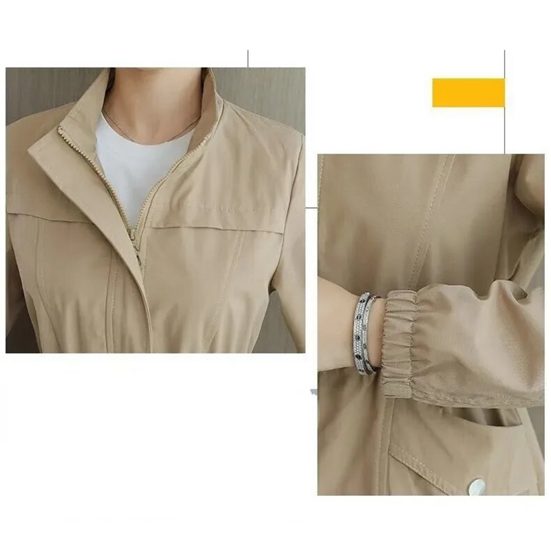 Ivory Slim Windbreaker | Sleek & Modern