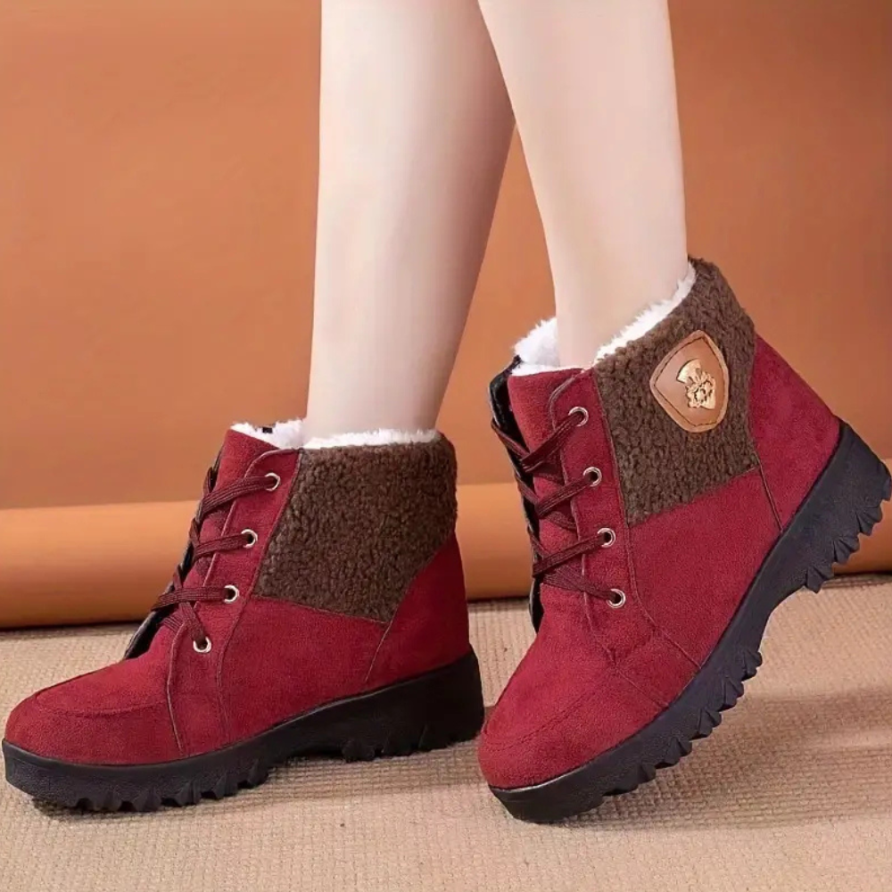Warme gefütterte Winterstiefel für Damen - Sienna