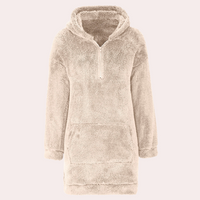 Weicher warmer Winterpullover mit Reißverschluss für Damen - Maëlle