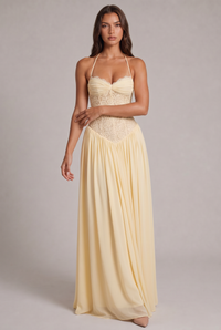 Faye Maxi Dress with Lace Corset Bodice 5