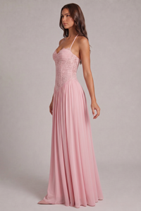 Faye Maxi Dress with Lace Corset Bodice 3