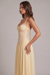 Faye Maxi Dress with Lace Corset Bodice 7