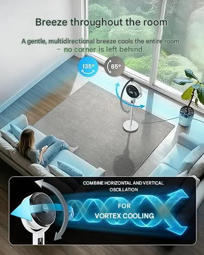 In Hoogte Verstelbare Tafelventilator - Breeziq